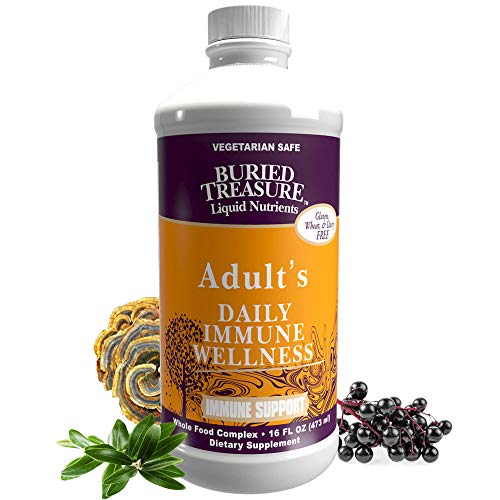 Buried Treasure Immune Defense Supplement - Natural Booster with Elderberry, Zinc, 16oz