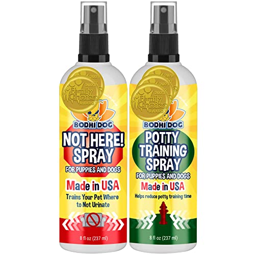 Bodhi Dog House Breaking & Not Here Spray Bundle - Train Pets Safely, 16oz Total