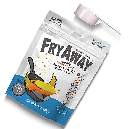 FryAway Cooking Oil Solidifier - Hassle-Free Disposal, Plant-Based & Kosher - 1.5 Gallon Capacity
