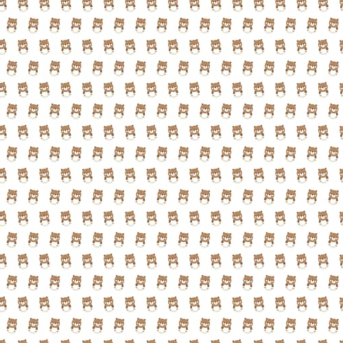 Waterleaf Paper Co. Dissolvable Wrapping Paper - Unique Baby Rattle Designs, 10 Sq Ft Roll