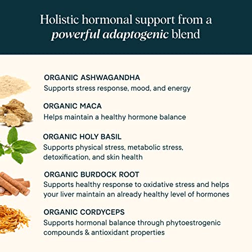 Ora Organic Hormone Balancing Supplement - Supports Skin, Mood, Energy & PMS - 90 Capsules