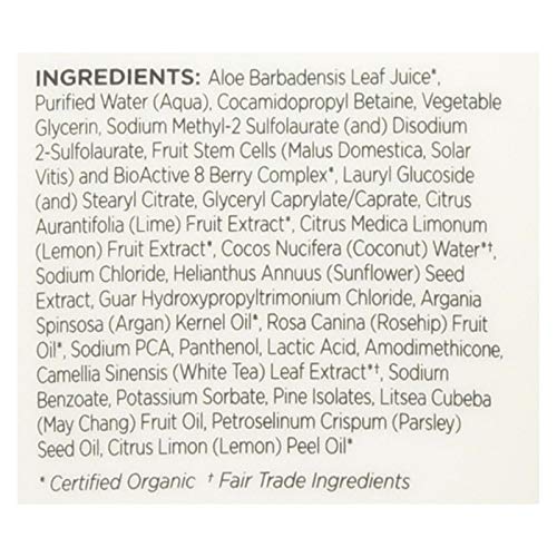 Andalou Naturals Body Wash - Uplifting Citrus Verbena, Organic & Vegan - 8.5 Fl Oz
