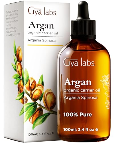 Gya Labs Argan Oil - Nourishing for Hair, Skin & Nails, Versatile for DIY - 3.4 fl oz
