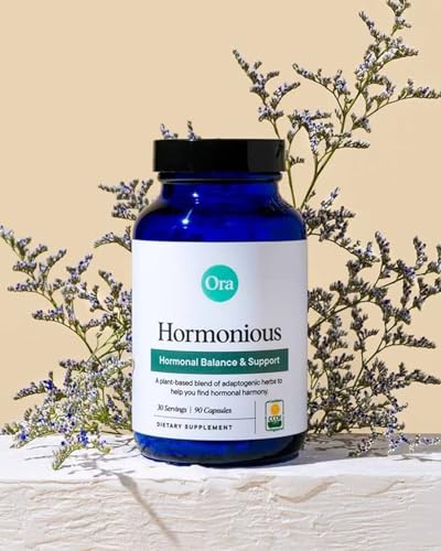Ora Organic Hormone Balancing Supplement - Supports Skin, Mood, Energy & PMS - 90 Capsules