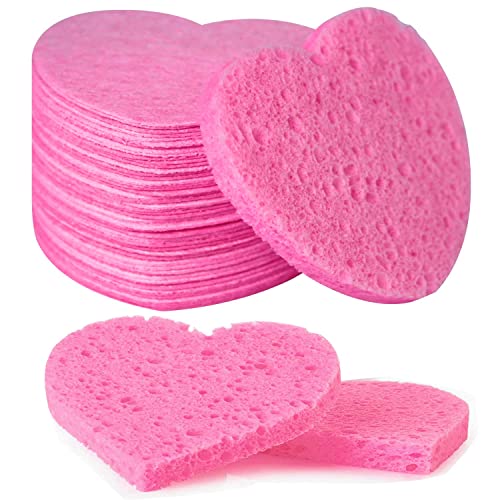 Spunspon Facial Sponge & Towel Set - Gentle Cleansing, Biodegradable, 100% Natural - 50 Count