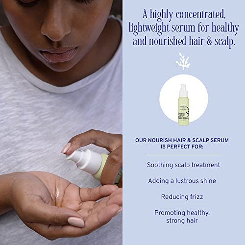 Captain Blankenship Hair Oil - Nourishing Serum with Rosemary, Vegan, 2 oz for Frizz Control