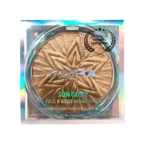Moira Beauty Sun Glow Highlighter - Vegan, Cruelty-Free, Fairy Gold - 004 Face & Body Makeup