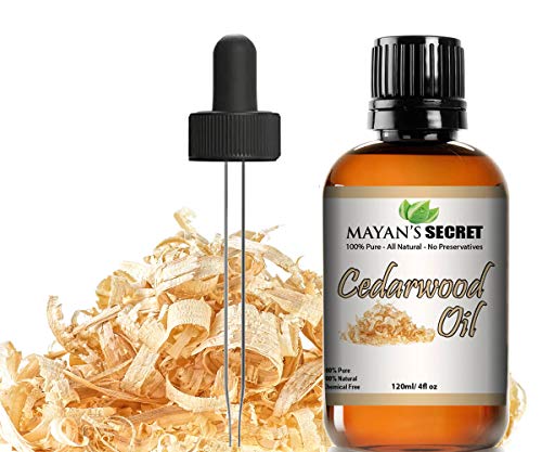 Mayan's Secret Cedarwood Essential Oil - 100% Pure, Promotes Sleep & Hair Health - 4oz