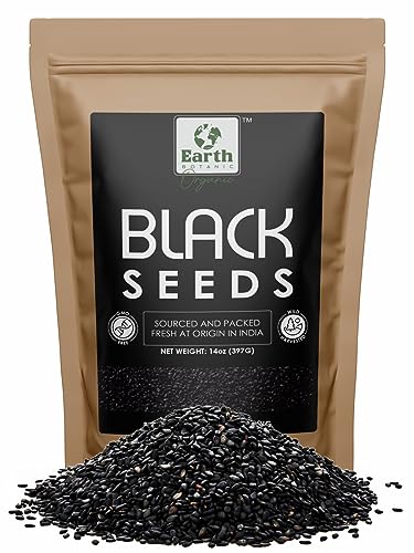 Earth BOTANIC Organic Black Cumin Seeds - Nutrient-Rich, Vegan, GMO-Free - 14oz