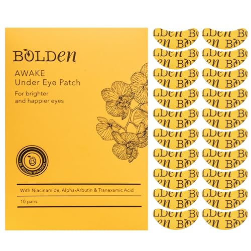 Bolden Awake Under Eye Patch - Brightens Dark Circles, Reduces Puffiness - 20 Count