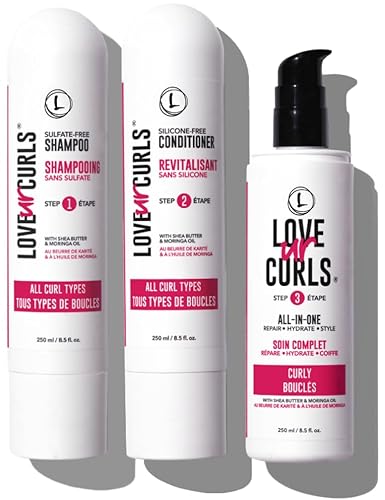 LUS Hair Care Set - Moisturizing for Defined Curls, Vegan & Cruelty-Free - 8.5oz each