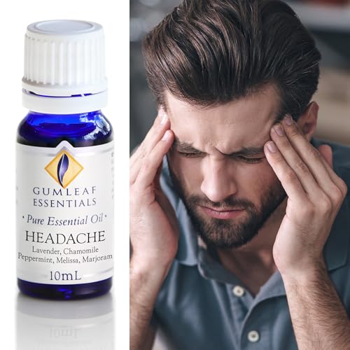 Gumleaf Essentials Headache Essential Oil Blend - 100% Pure, Vegan, 10ml for Aromatherapy