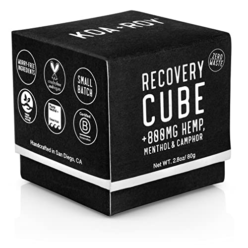 Recovery Cube + Hemp - Handcrafted, Vegan Ingredients, B Corp Certified - 100% Zero-Waste