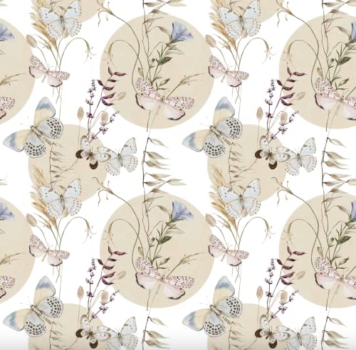 Waterleaf Paper Co. Dissolvable Gift Wrap - 100% Biodegradable, Butterfly Design - 6 Sq-Ft