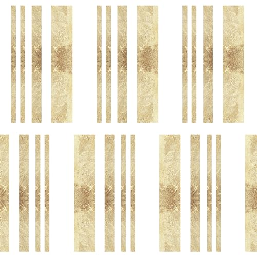 Waterleaf Paper Co. Dissolvable Gift Wrap - Elegant Gold Lines, Compostable, 6 Sq Ft Roll