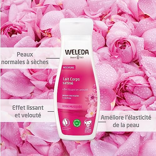 Weleda Wild Rose Body Lotion - Nourishing Moisturizer with Jojoba & Shea Butter - 6.8 Fl Oz