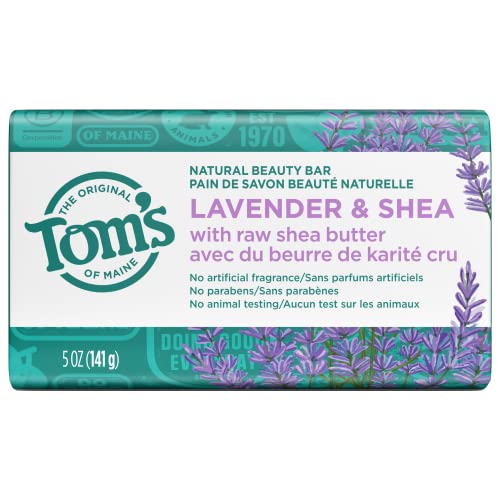 Tom's of Maine Bar Soap - Gentle Lavender & Shea, Paraben-Free, Moisturizing - 5oz