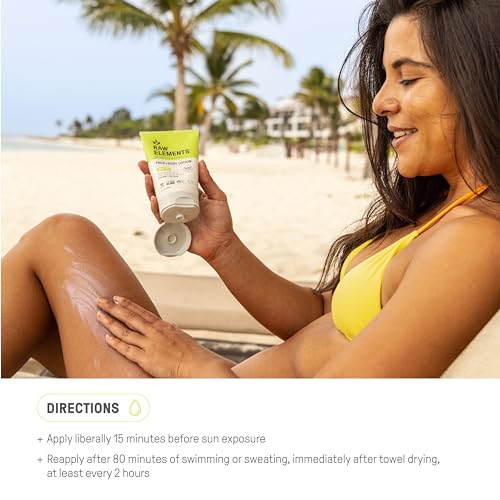 Raw Elements Mineral Sunscreen SPF 30 - Broad-Spectrum Protection, Non-Toxic, Water Resistant - 3oz