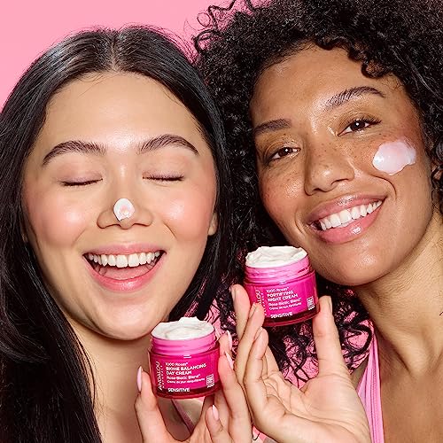 Andalou Naturals 1000 Roses Day Cream - Balances Microbiome, Nourishes Sensitive Skin - 1.7oz