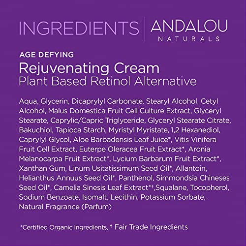 Andalou Naturals Moisturizer - Reduces Lines & Boosts Vitality with Plant-Based Ingredients - 1.7oz