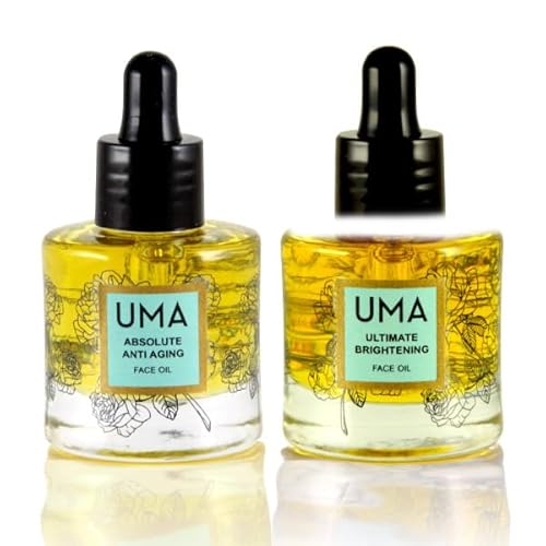 UMA Absolute Face Oil Duo - Hydrates & Brightens, 100% Natural Ingredients - 1oz