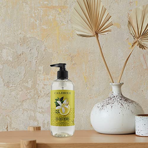 Caldrea Hand Soap - Gentle Cleanser with Aloe Vera & Olive Oil, Sea Salt Neroli Scent - 10.8oz