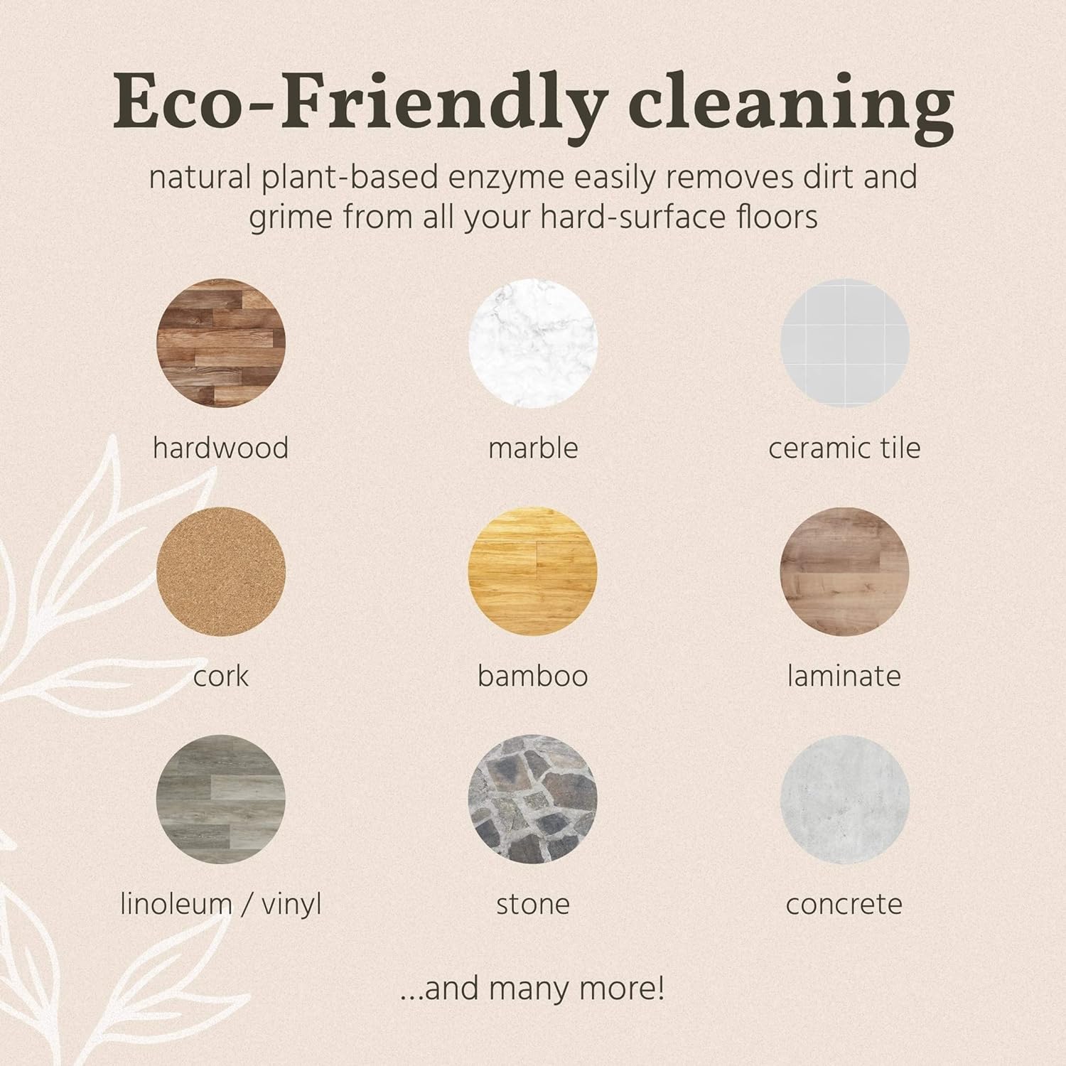 naturally It's clean Floor Cleaner - Plant-Based Enzymes, Odor Eliminator, 24 Gallons