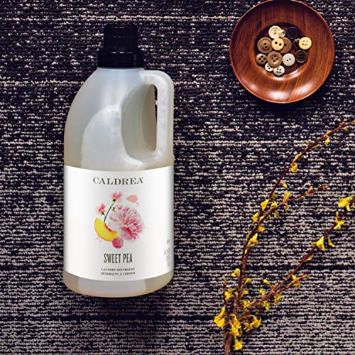 Caldrea Concentrated Laundry Detergent - Odor & Stain Removal, Biodegradable, Sweet Pea - 64oz