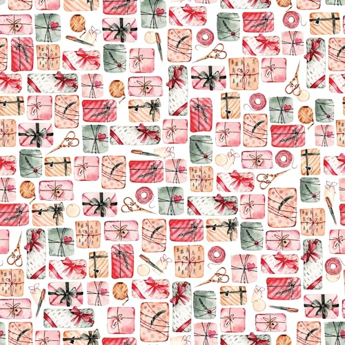 Waterleaf Paper Co. Dissolvable Gift Wrap - 100% Compostable, Unique Mid-Century Design - 4 Sq Ft