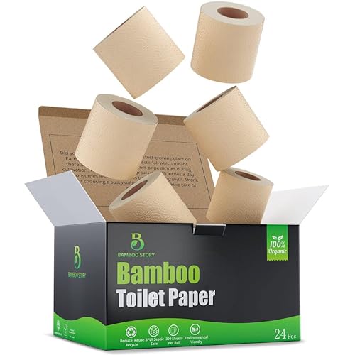 Bamboo Story Premium Toilet Paper - PFAS & Chemical Free, 3-Ply, FSC Certified, 300 Sheets