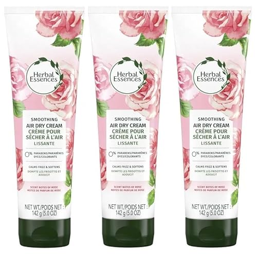 Herbal Essences Hair Cream - Calms Frizz, Softens Hair, Rose Scent - 5 oz (Pack of 3)