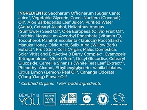 Andalou Naturals Lemon Sugar Facial Scrub - Gently Exfoliates & Purifies Skin - 1.7 oz