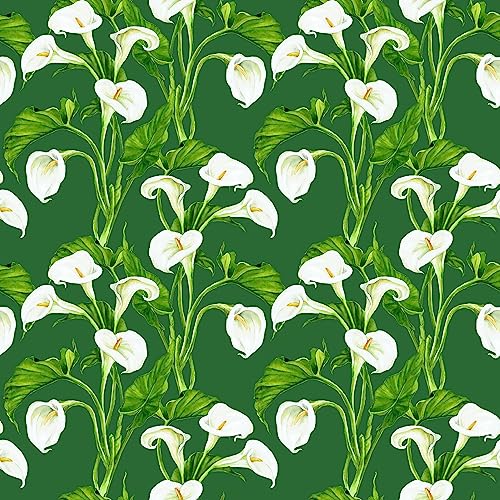Waterleaf Paper Co. Dissolvable Gift Wrap - 100% Plant-Based, Calla Lily Design - 12x47in
