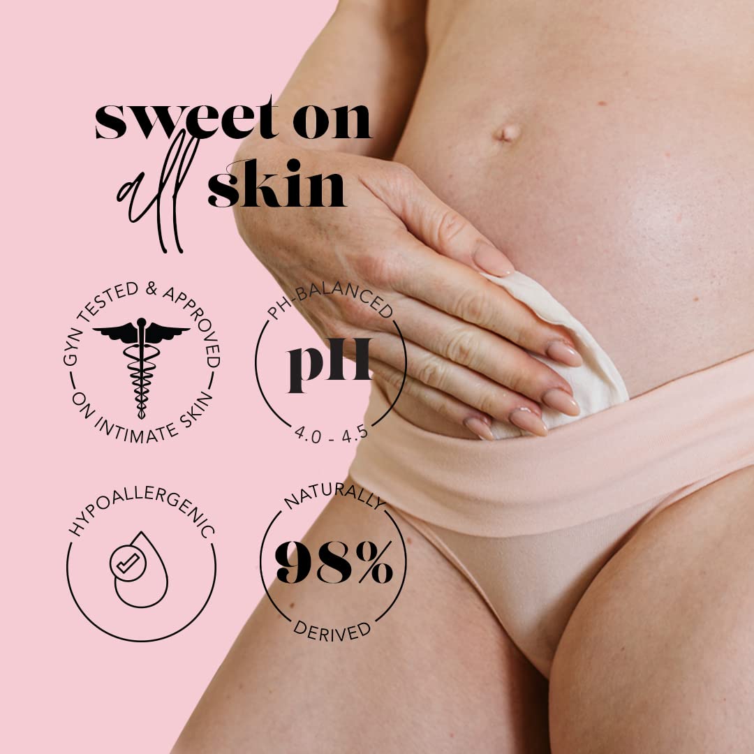 SweetSpot Labs Feminine Wipes - Soothing & Hydrating, Gynecologist Approved - 30 Count