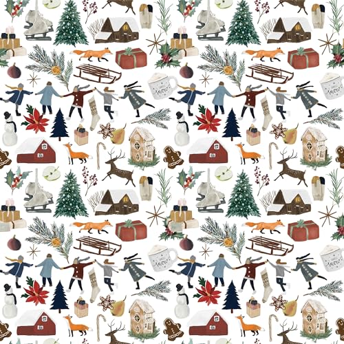 Waterleaf Paper Co. Dissolvable Holiday Gift Wrap - Water-Soluble, Biodegradable, 16 Sq Ft