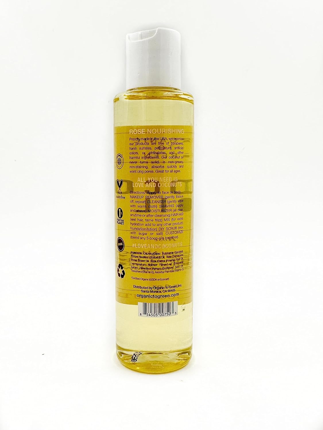 Organic To Green Face Oil - Natural Makeup Remover & Moisturizer, Anti-Aging Benefits - 5 Fl Oz