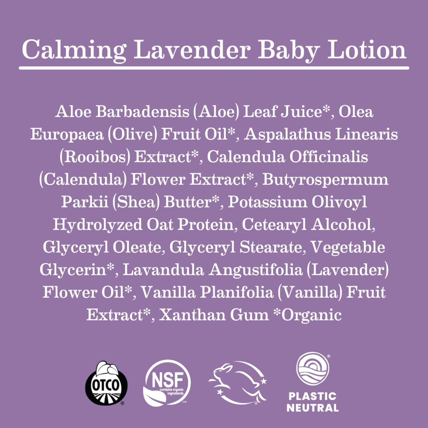 Earth Mama Calming Lavender Baby Lotion - Soothes Dry Skin, Organic Ingredients - 8 Fl Oz (2Pk)