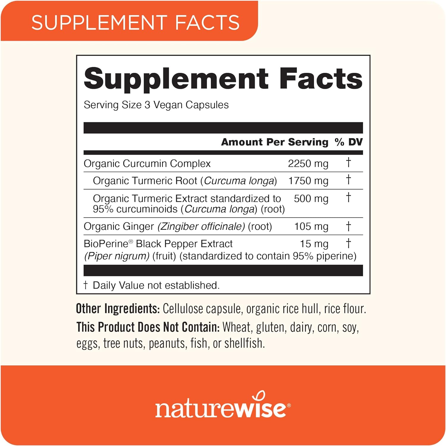 NatureWise Curcumin Herbal Supplement - 500mg Curcuminoids, Enhanced Absorption - 180 Count