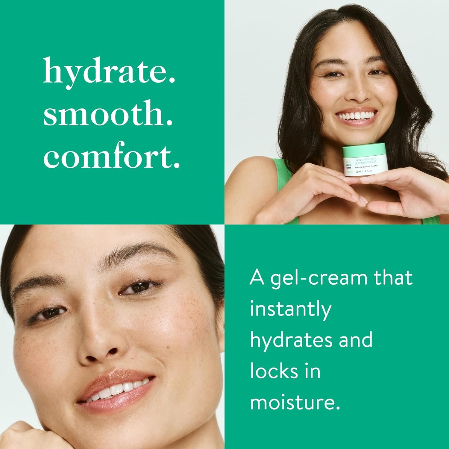 Beauty the Daily Juice Cleanser & the Nutrient-Rich Daily Moisturizer | 4.2 Fl Oz Foaming Face Wash | 1.7 Fl Oz Hydrating Moisturizer | Face Wash and Moisturizer Set for Glowing Skin