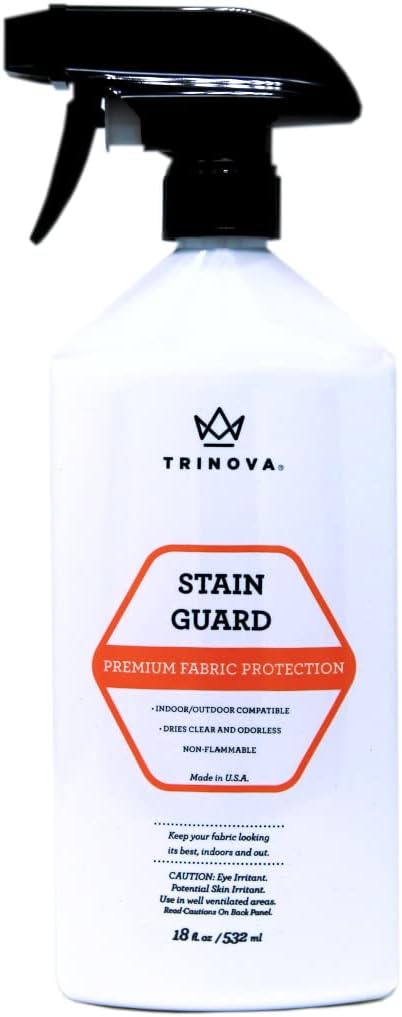 TriNova Fabric Protector - Liquid Stain Defense, Safe Water-Based Formula - 18 fl oz, Clear
