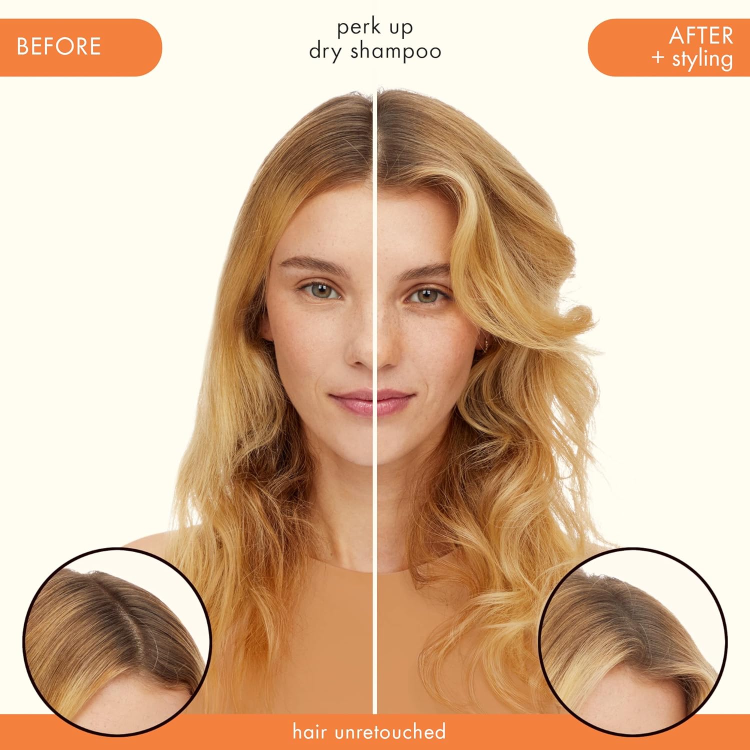 amika Perk Up Dry Shampoo - Fresh Look with No Residue, Rice Starch Formula - 5.3 oz