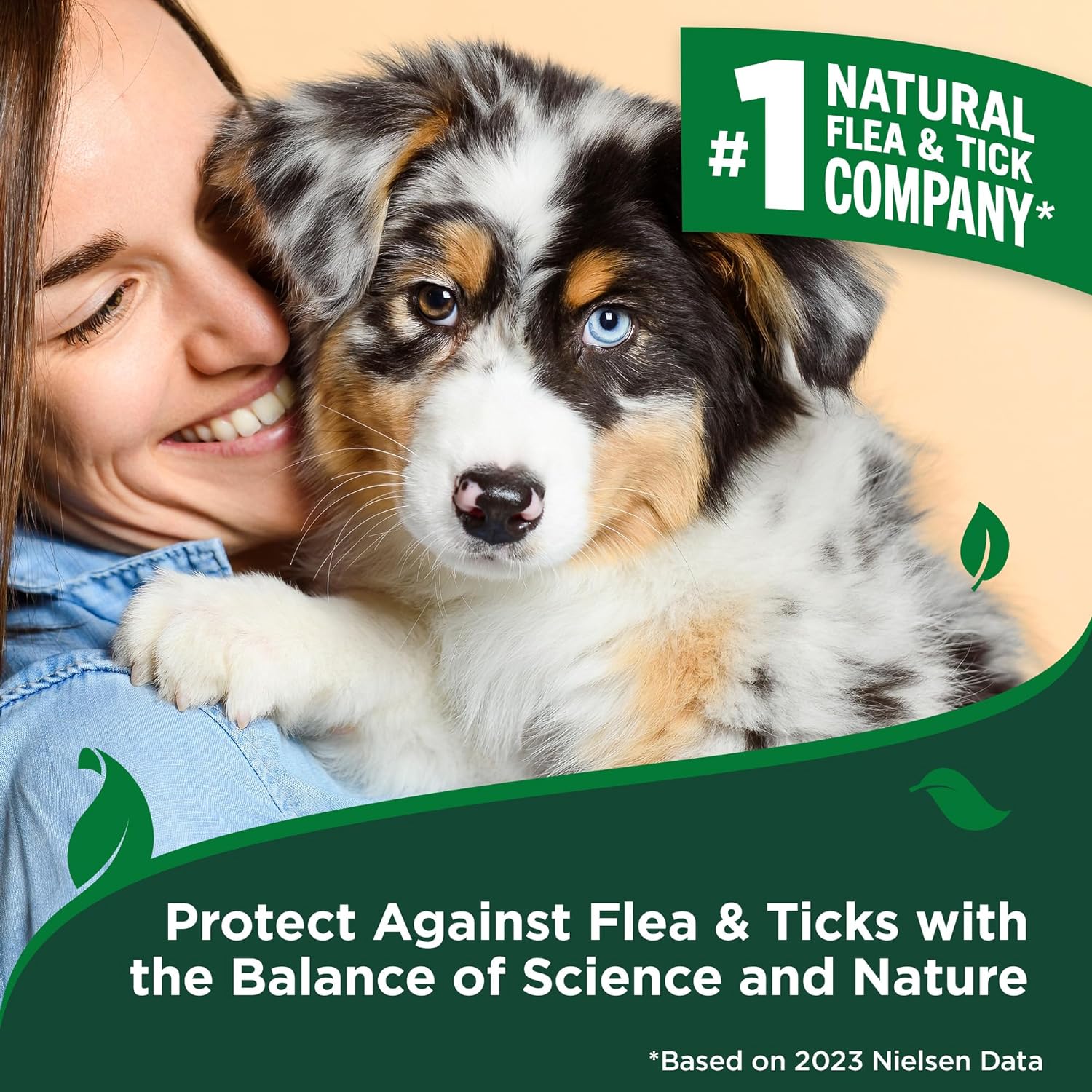 Vet's Best Dog Flea & Tick Spray - Natural Plant-Based Protection, Safe for Home & Pets - 32oz