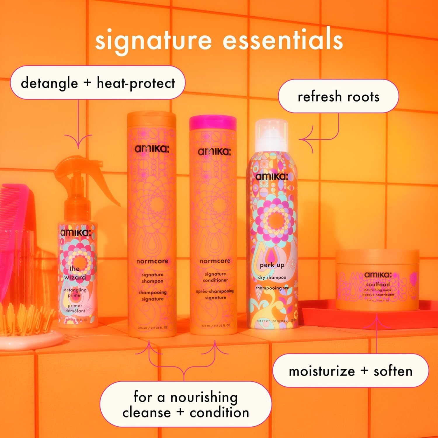 amika Perk Up Dry Shampoo - Fresh Look with No Residue, Rice Starch Formula - 5.3 oz