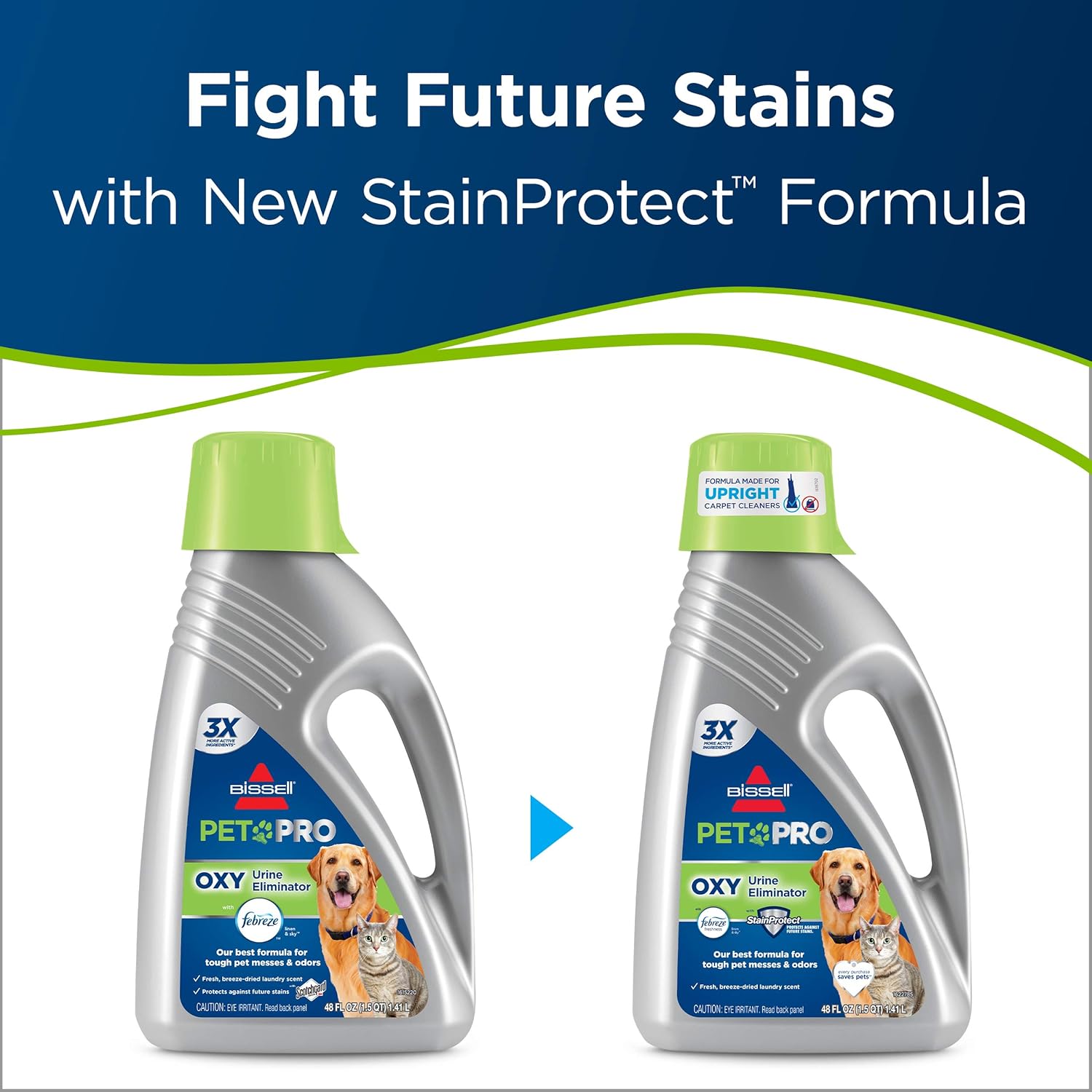 Bissell Pet Stain & Odor Remover - Eliminates Tough Stains, Biodegradable - 48oz