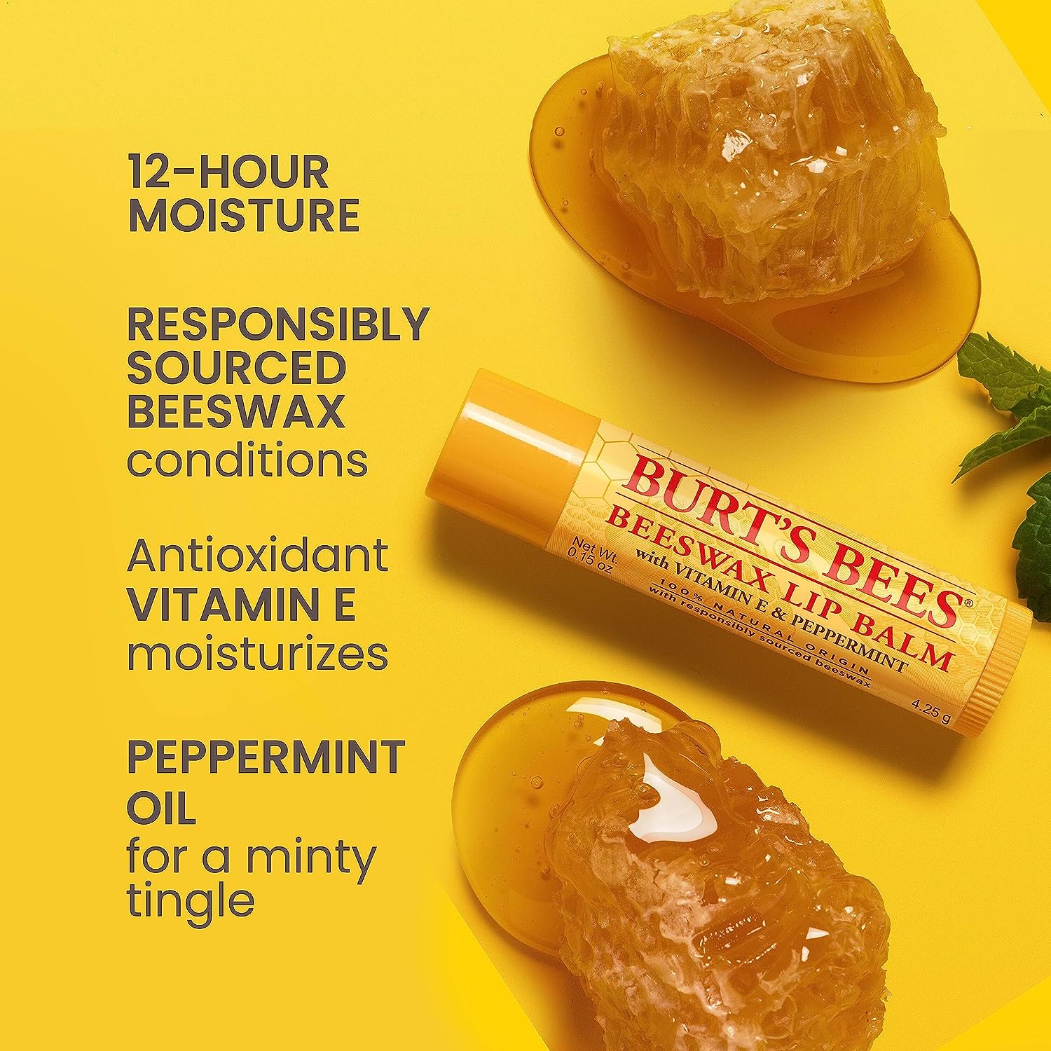 Nourish & Protect Lip Balm - Hydrating Formula, Natural Ingredients - 0.15oz