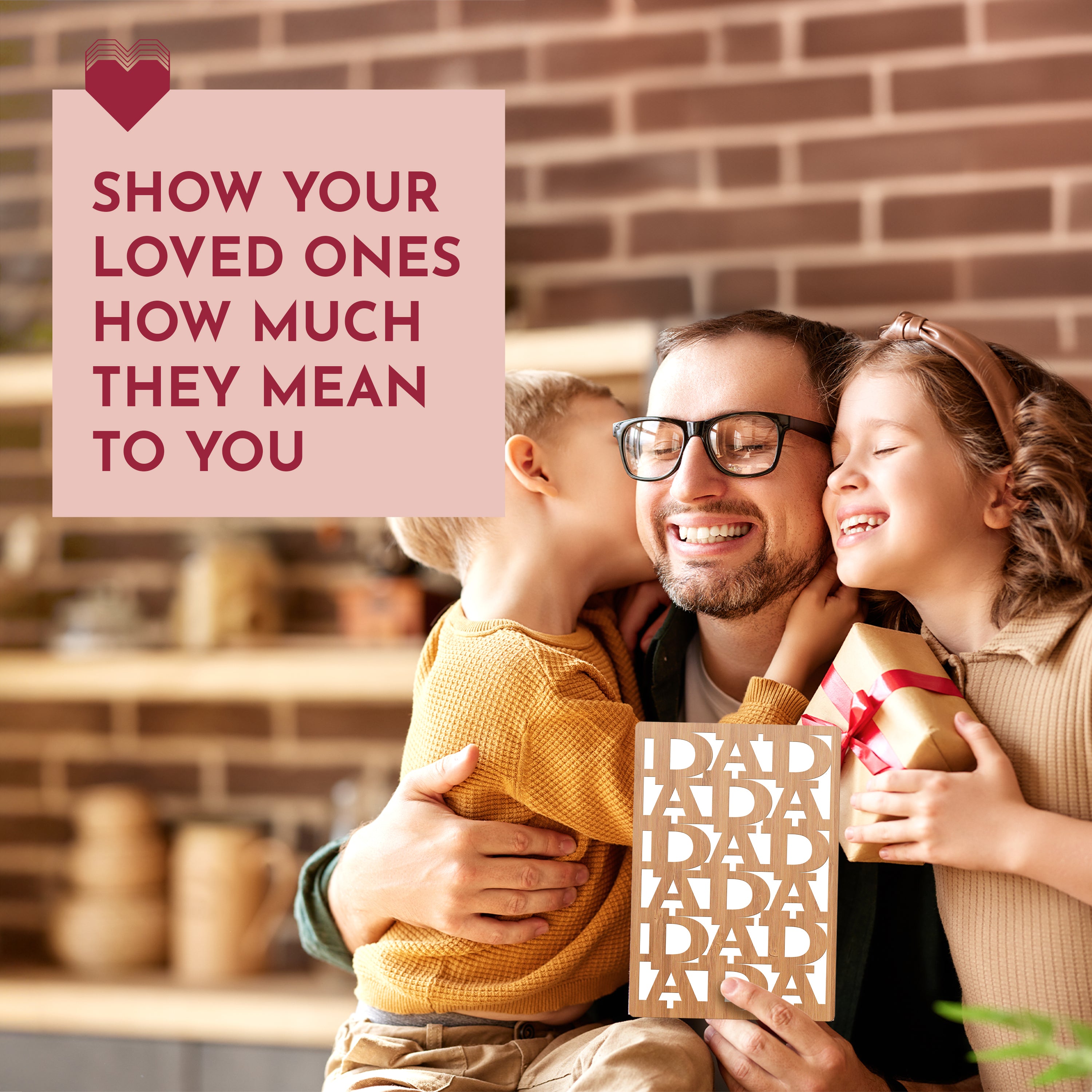 Handcrafted Sustainable Bamboo Birthday, Thank You Gift For Him | Birthday Cards for Dad, Grandpa, Brother, Husband | Dad