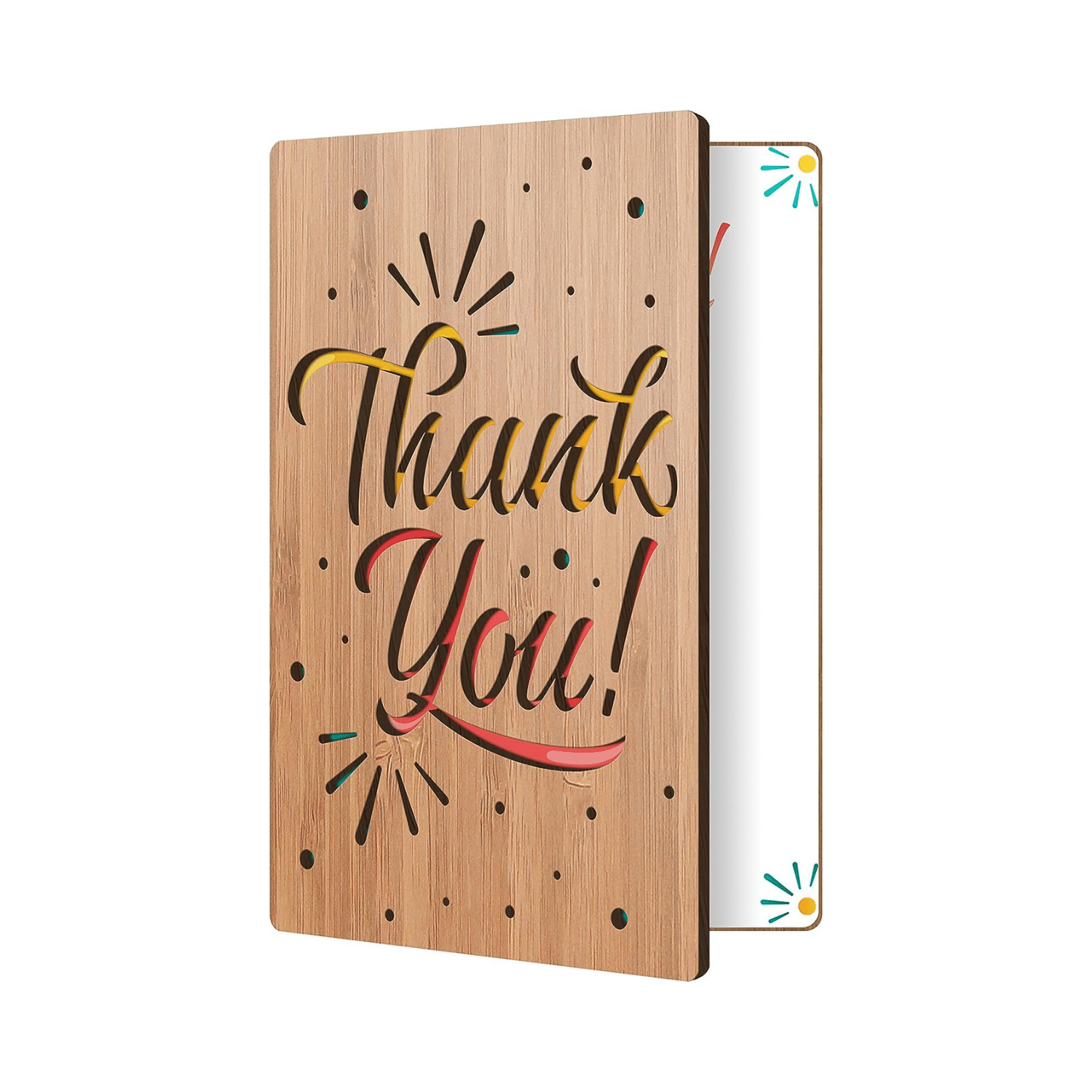 Handcrafted Bamboo Thank You Cards | Confetti