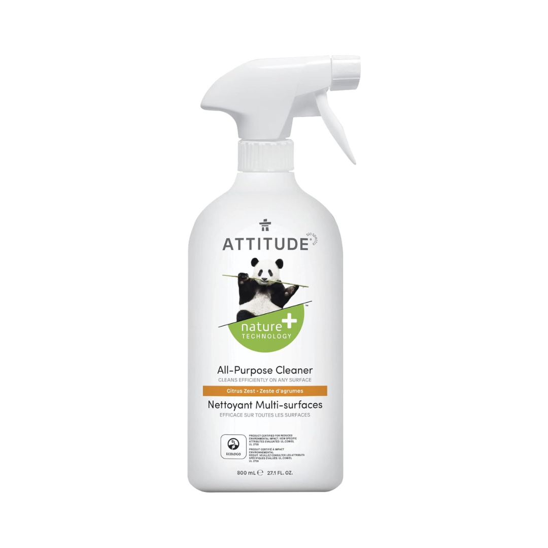 ATTITUDE All Purpose Cleaner - EWG Verified, 94% Plant-Based, Unscented 27.1 Fl Oz