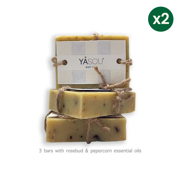 Body Soap: 3x2 Rosebud and Peppercorn