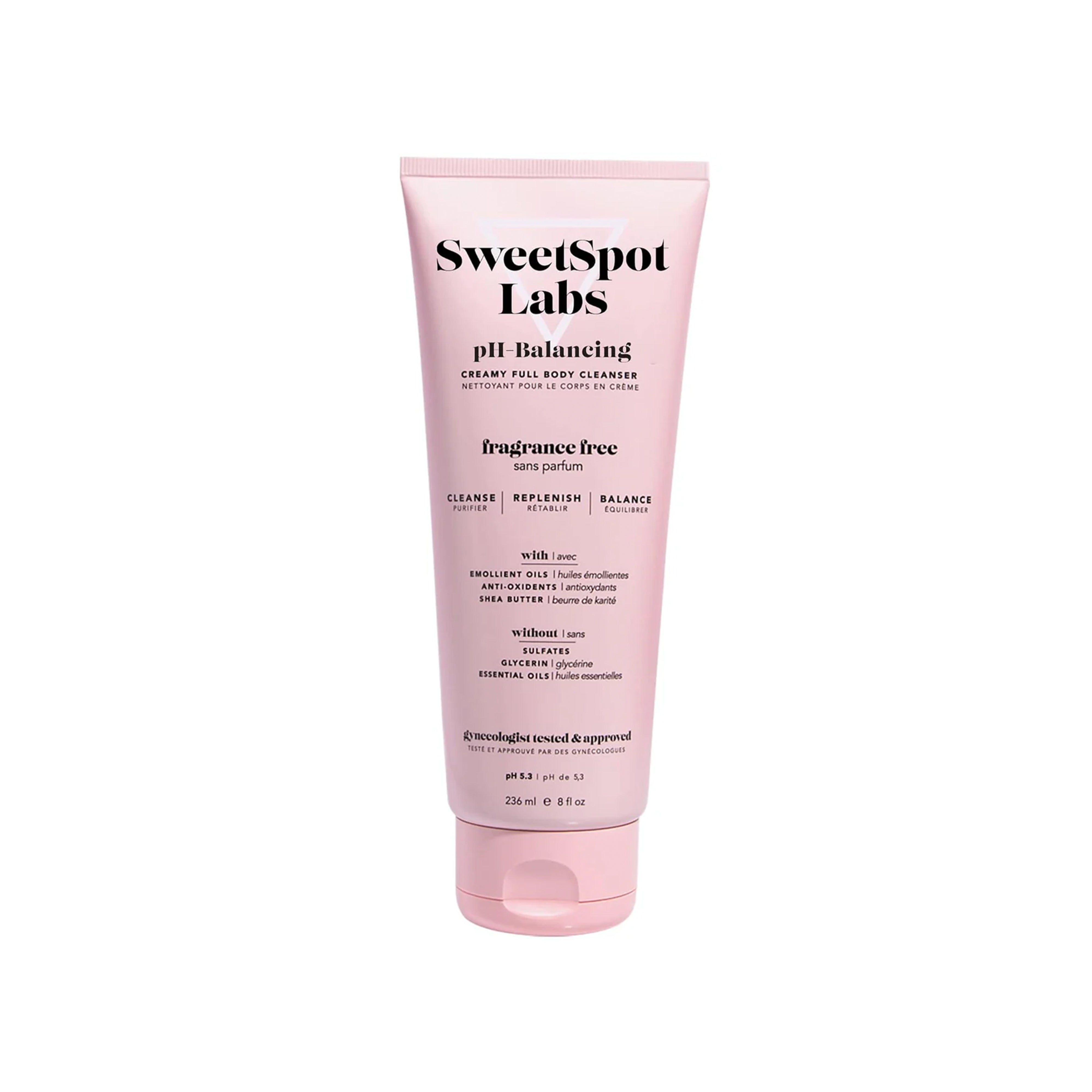 SweetSpot Labs Body Wash - pH Balanced for Sensitive Skin, Gynecologist Approved - 8 oz